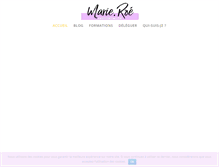 Tablet Screenshot of marieroe.com